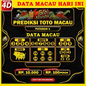 Macau 4D: Keluaran Macau, Live Draw Macau & Result Macau Hari Ini